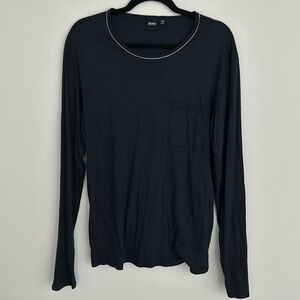 BOSS Sophi navy blue crew neck